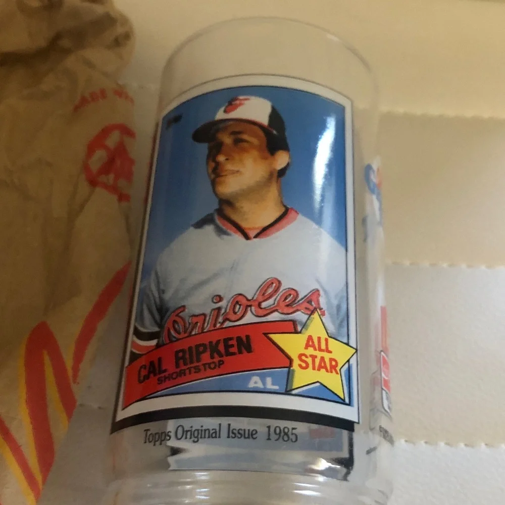 Cal Ripken Jr. Baltimore Orioles All-Star Glass - Clear with Orange & Black